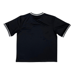 Crew Neck Sublimation Design Black Soccer Shirts