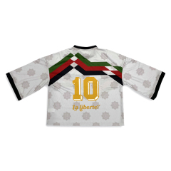 Custom Sublimation Embroidery Design Middle Sleeve Soccer Shirts