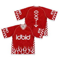 Unique High Quality Racing Design Embroidery Patchwork Street Fashion Football Jersey