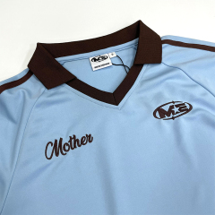 Customized Simple Design Embroidered Long Sleeve Football Jersey