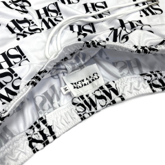 Classic Women Letter Mesh Sports Shorts