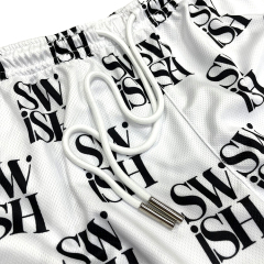 Classic Women Letter Mesh Sports Shorts