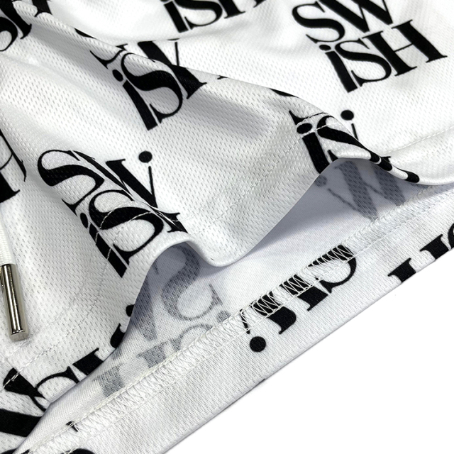 Classic Women Letter Mesh Sports Shorts