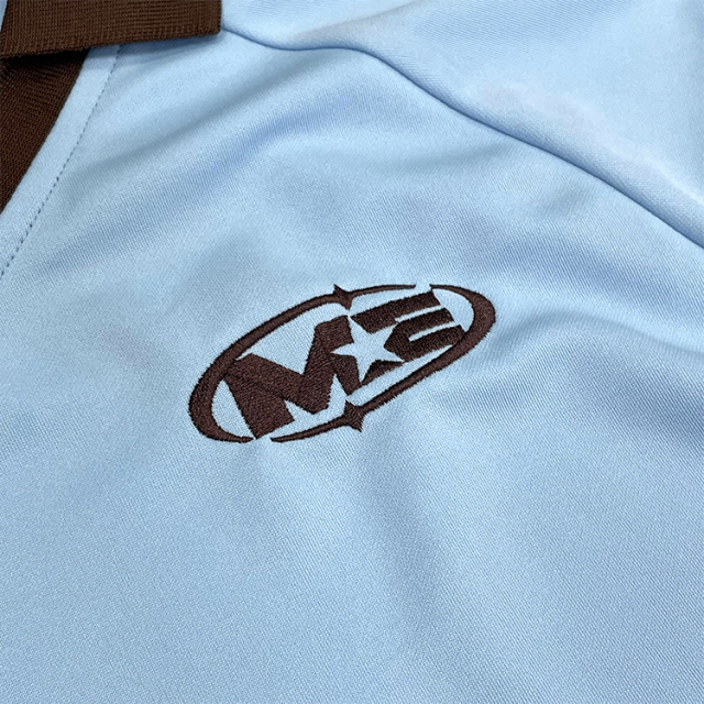 Customized Simple Design Embroidered Long Sleeve Football Jersey