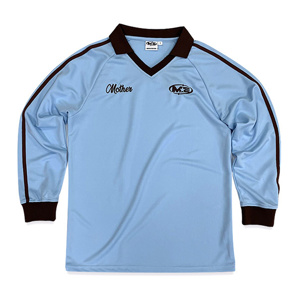 Customized Simple Design Embroidered Long Sleeve Football Jersey