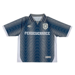 Sublimation Vintage Design Embroidery Logo Soccer Jersey