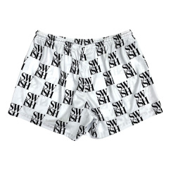 Classic Women Letter Mesh Sports Shorts