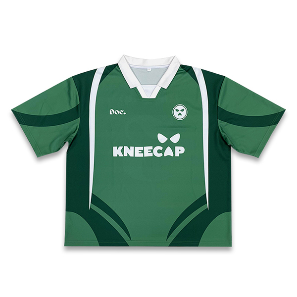 Custom Vintage Green Sublimation Patchwork Football Jersey