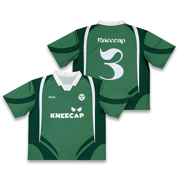 Custom Vintage Green Sublimation Patchwork Football Jersey