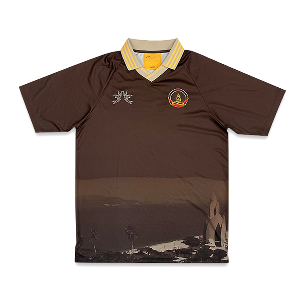 Custom Embroidery Sublimation V-Style Polo Collar Football Jersey