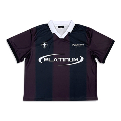 Custom Vintage Striped Sublimation Design High Quality Football Shirts