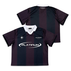 Custom Vintage Striped Sublimation Design High Quality Football Shirts