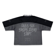 Custom Oversized Sublimation Embroidery Boxy Football Jersey