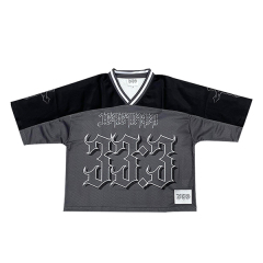 Custom Oversized Sublimation Embroidery Boxy Football Jersey