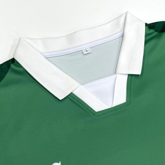 Custom Vintage Green Sublimation Patchwork Football Jersey