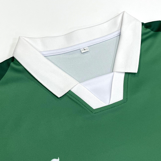 Custom Vintage Green Sublimation Patchwork Football Jersey