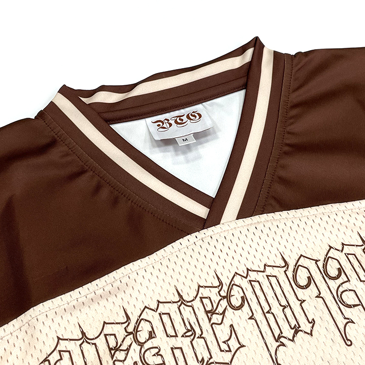 Custom Oversized Sublimation Embroidery Boxy Football Jersey