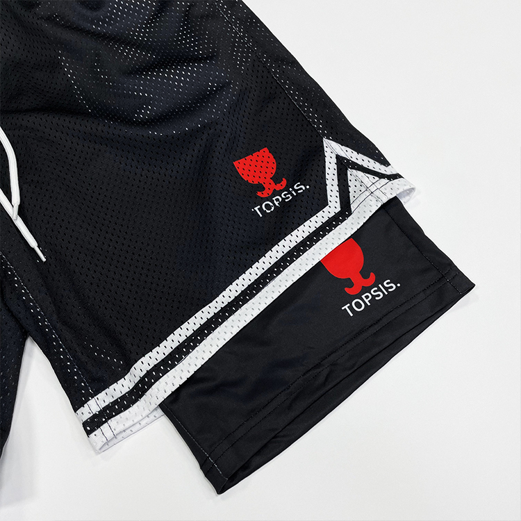Custom Double-Layer Sublimation Shorts with Double-Sided Print