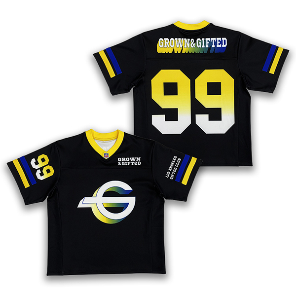 Sublimation Printing Patchwork Design Embroidery American Football Jersey