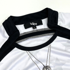 Custom White Retro Long Sleeve Soccer Shirts