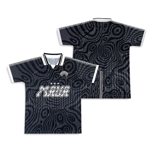 Custom Retro Soccer Jersey with Sublimation Print and Embroidered Logo