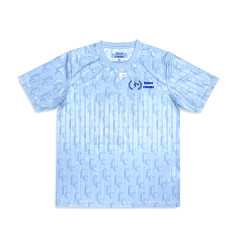Sublimation Blue Design Printing Soccer Shirts
