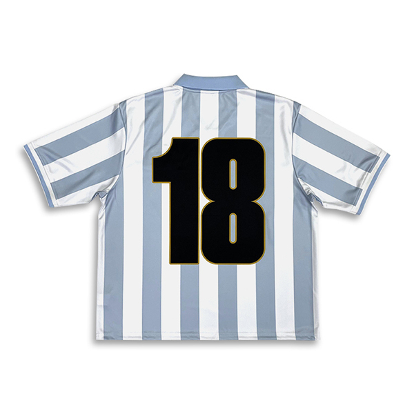 High Quality Vintage Striped Football Jersey with Embroidery & Sublimation