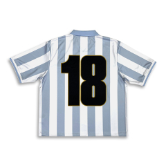 High Quality Vintage Striped Football Jersey with Embroidery & Sublimation