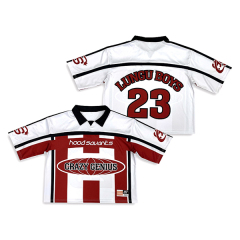 Sublimation Blue Design Printing Soccer Shirts