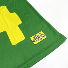 Custom Green Design Sublimation Mesh Boxy Fans American Football Shirts