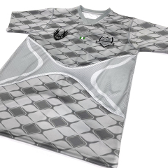 Grey Custom Design Soccer Jersey with Embroidery Logo