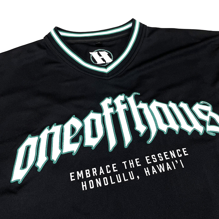 Custom StreetWear Embroidery Logo Patchwork Long Sleeves Football Jersey