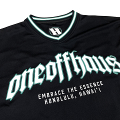 Custom StreetWear Embroidery Logo Patchwork Long Sleeves Football Jersey