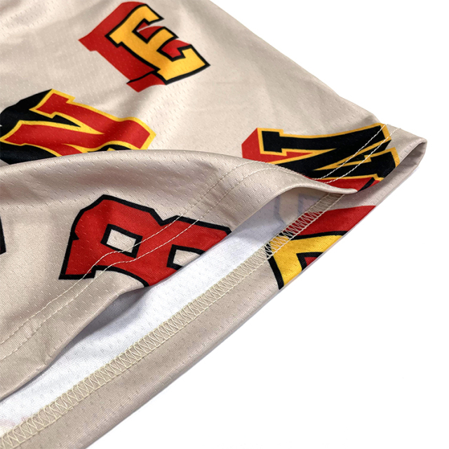 Sublimation Striped Embroidery Oversized Retro Football Jersey