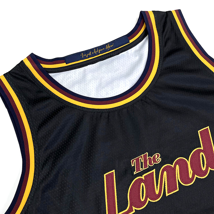 Sublimation Tackle Twill Embroidery Design High Quality Basketball Jersey