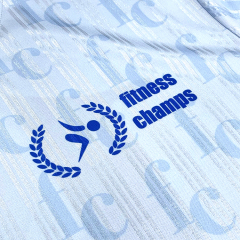Sublimation Blue Design Printing Soccer Shirts