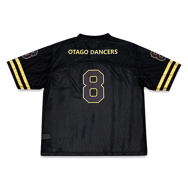 Custom Classic Black Mesh Sublimation American Football Shirts