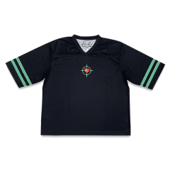 Custom Sublimation Black Mesh Streetwear American Fans Football Shirts