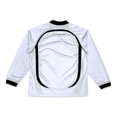 Custom White Retro Long Sleeve Soccer Shirts