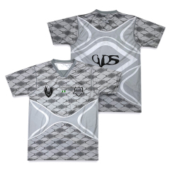 Grey Custom Design Soccer Jersey with Embroidery Logo