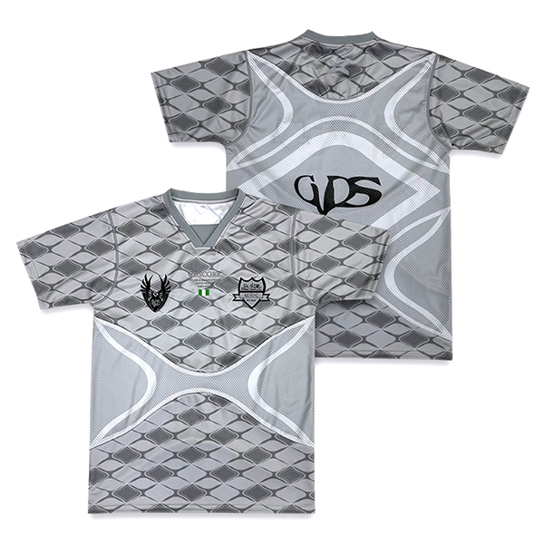 Grey Custom Design Soccer Jersey with Embroidery Logo