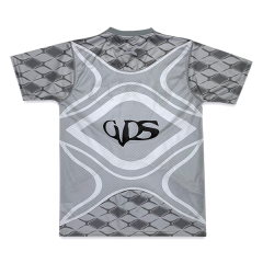 Grey Custom Design Soccer Jersey with Embroidery Logo