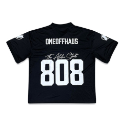 Heat Pressed Embroidery Patchwork Football Shirts