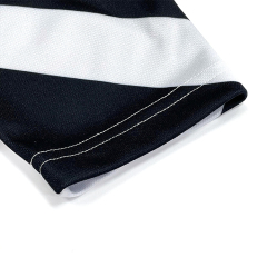 Black Withe Sublimation Embroidery Long Sleeves Football Jersey