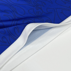 Sublimation Soccer Shirts Rib Polo Design Blue Football Jersey