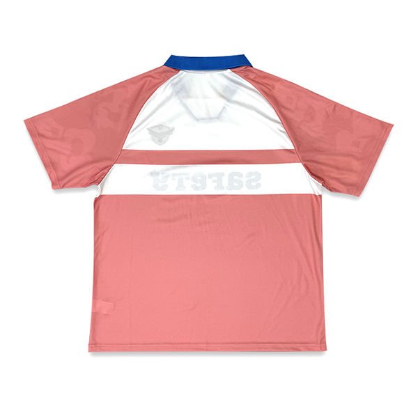 Fashion Streetwear Pink Printing Design Breathable Fabric Football Shirts