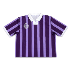 Sublimation Striped Embroidery Oversized Retro Football Jersey