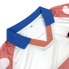 Fashion Streetwear Pink Printing Design Breathable Fabric Football Shirts