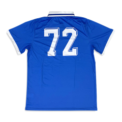 Sublimation Soccer Shirts Rib Polo Design Blue Football Jersey