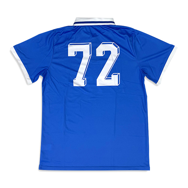 Sublimation Soccer Shirts Rib Polo Design Blue Football Jersey